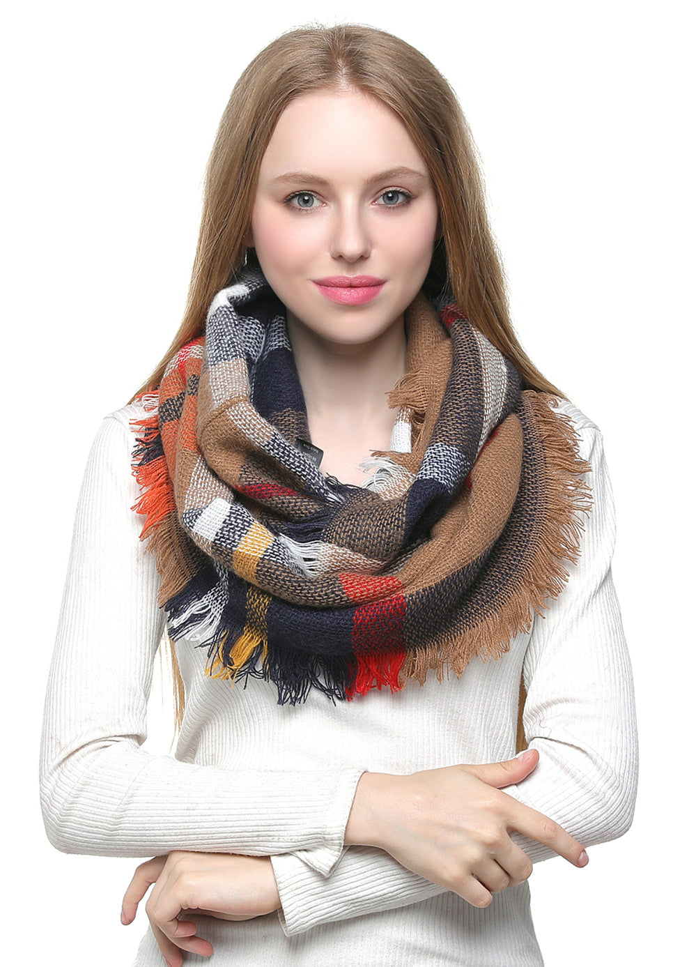 Woven Check Scarf