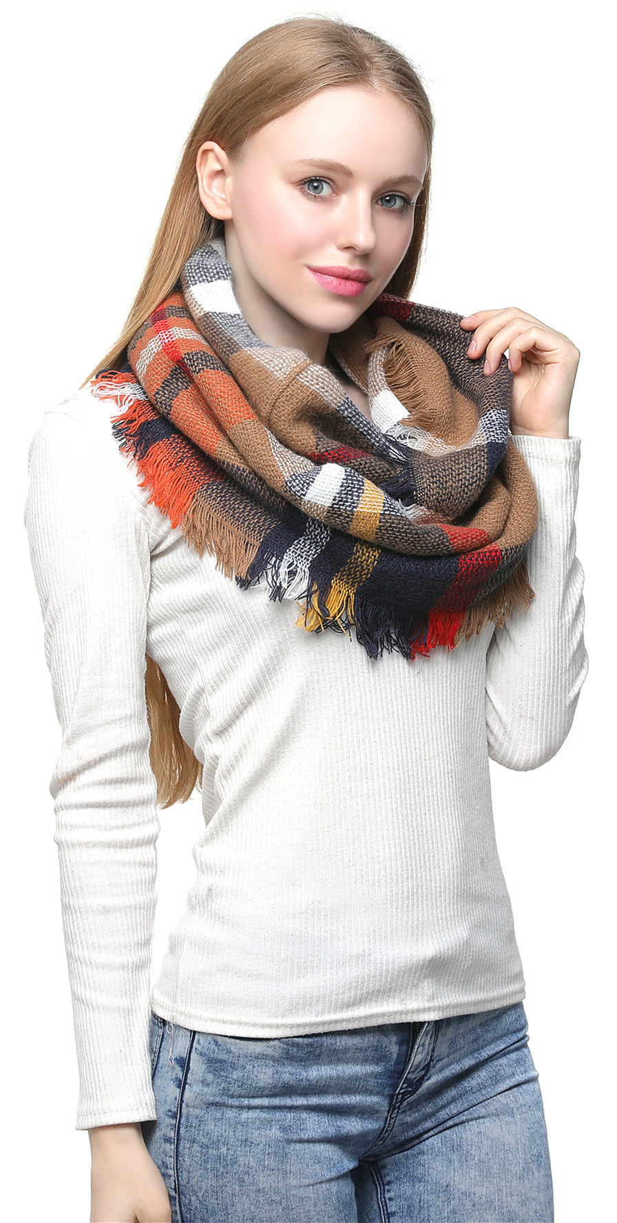 Woven Check Scarf