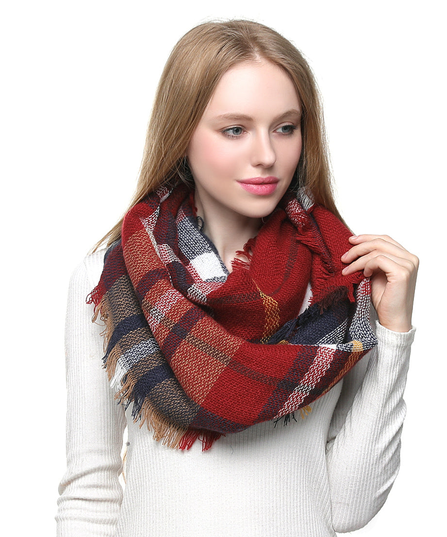 Woven Check Scarf