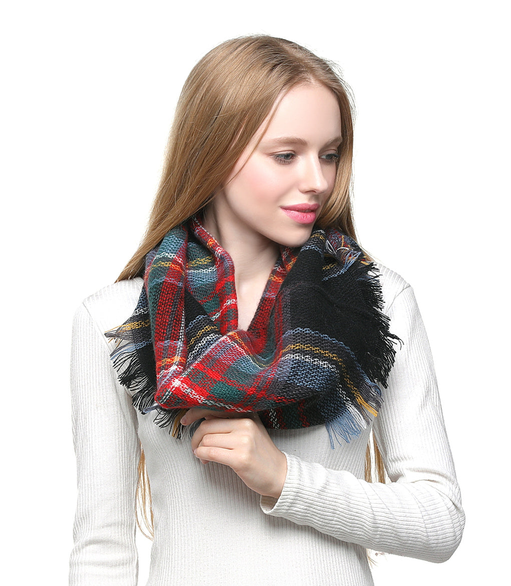 Woven Check Scarf