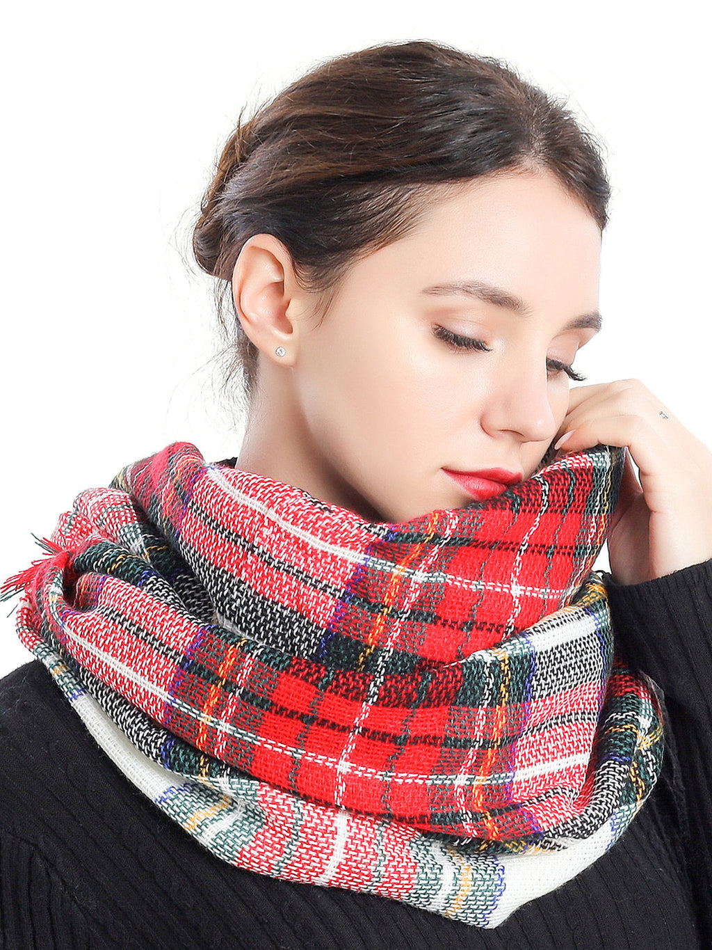 Woven Check Scarf