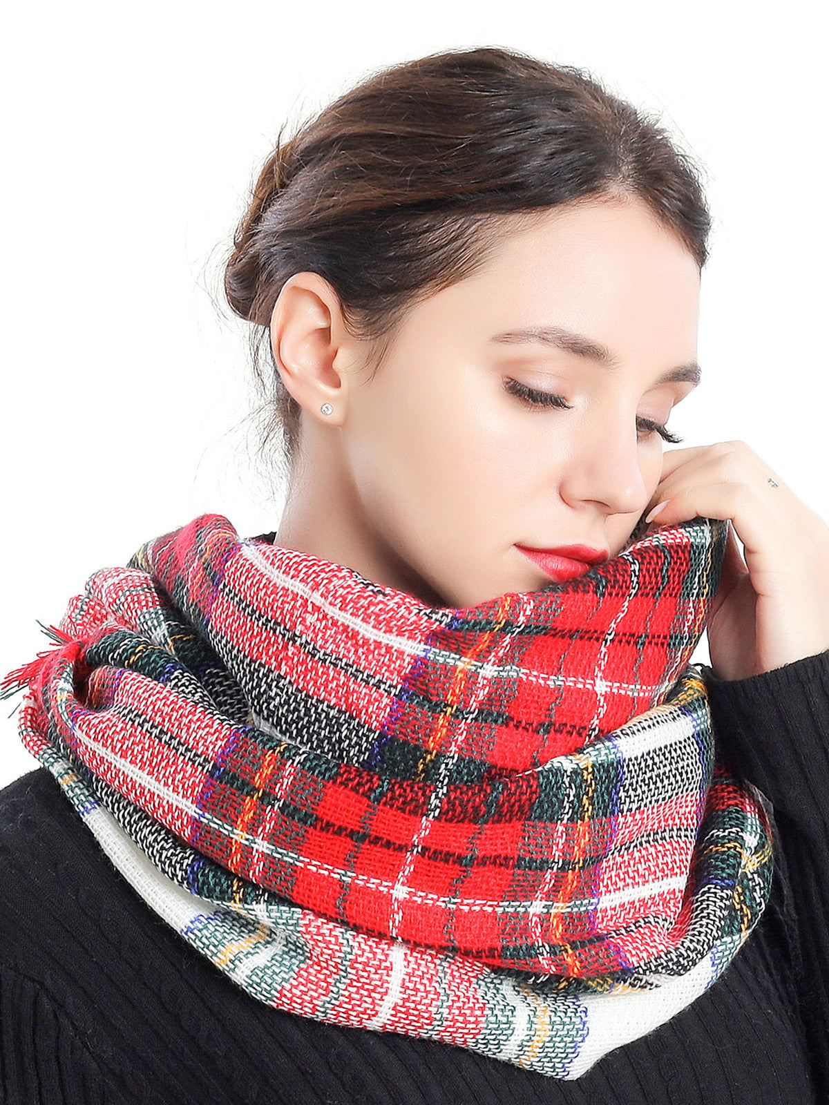 Woven Check Scarf