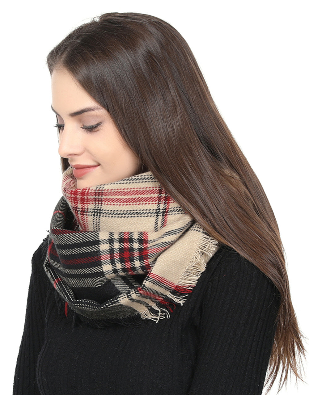 Twill Check Scarf