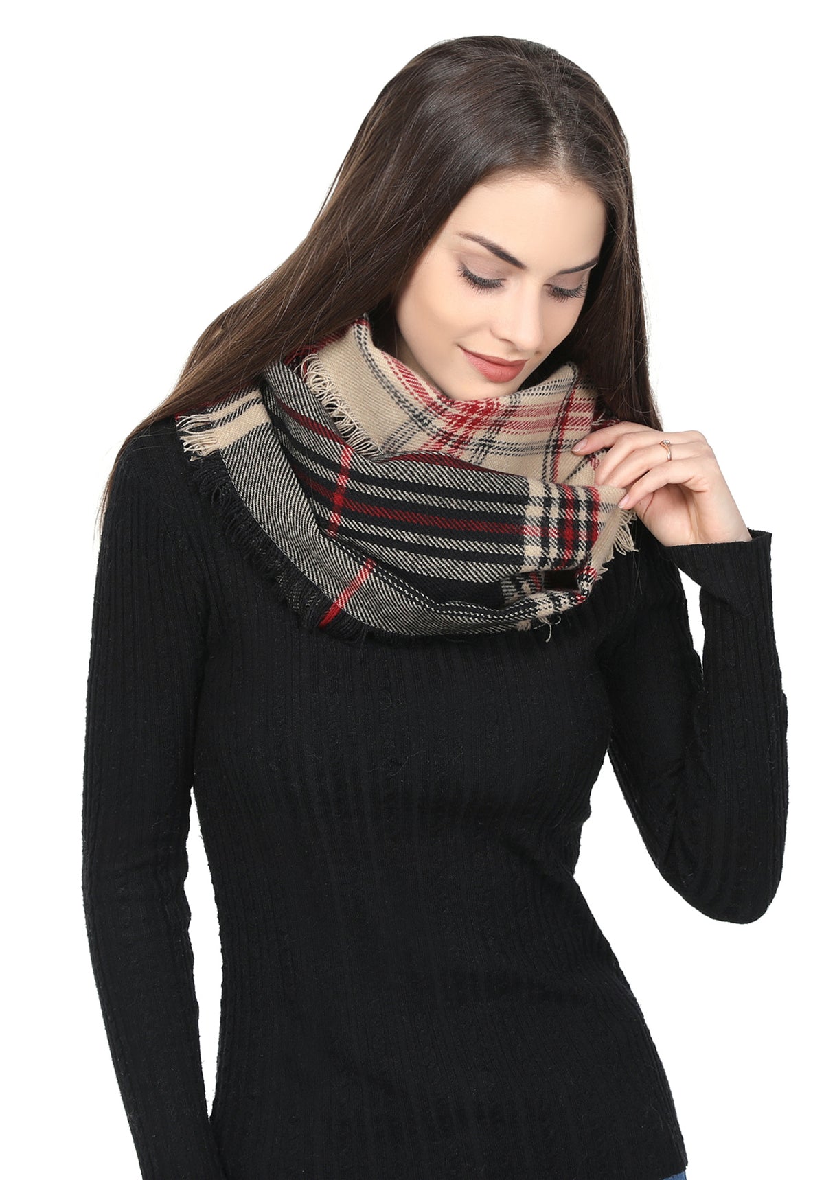 Twill Check Scarf
