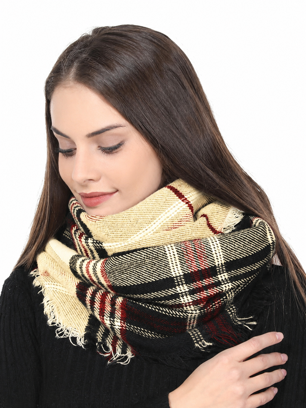 Twill Check Scarf