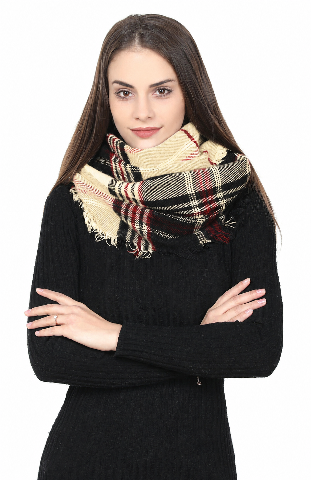 Twill Check Scarf