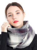 Woven Grid Check Scarf