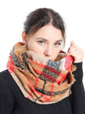 Bouclé Check Scarf