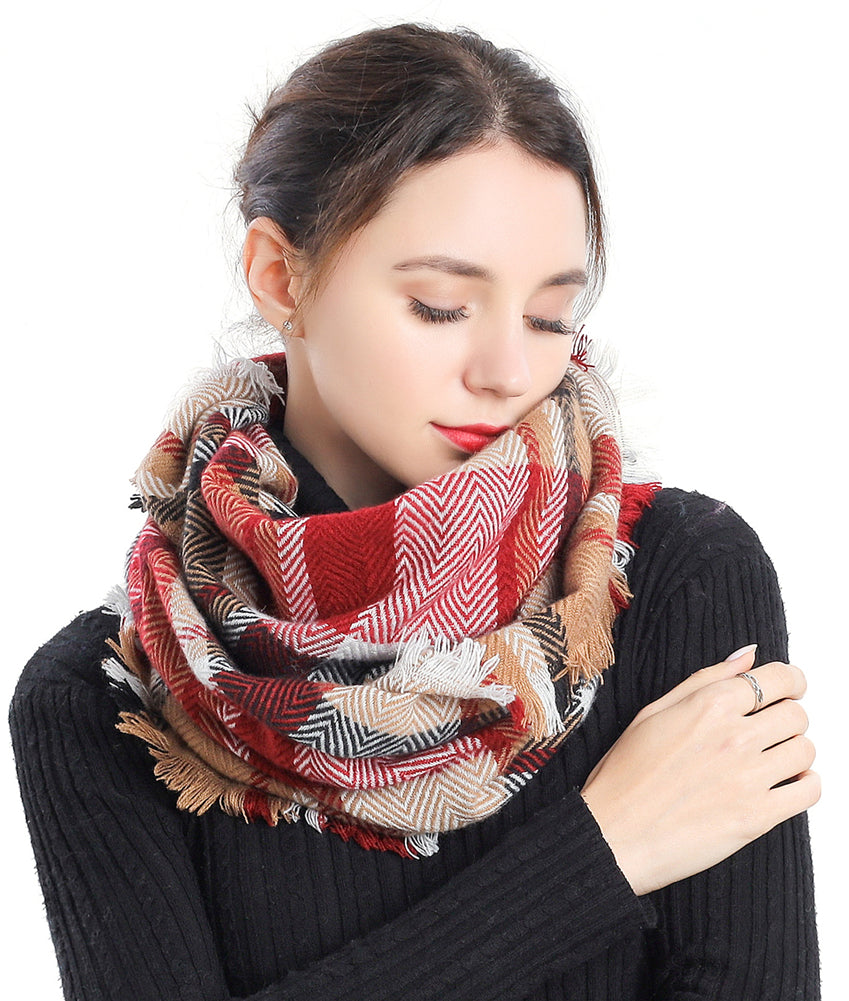 Chevron Check Scarf