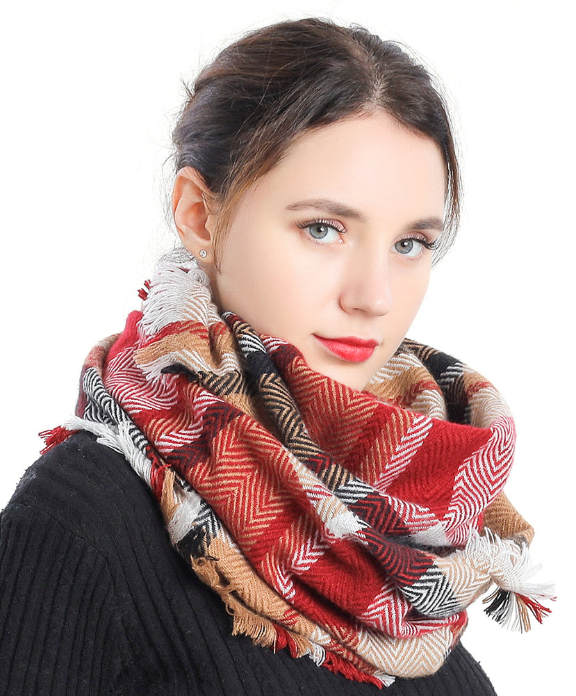 Chevron Check Scarf