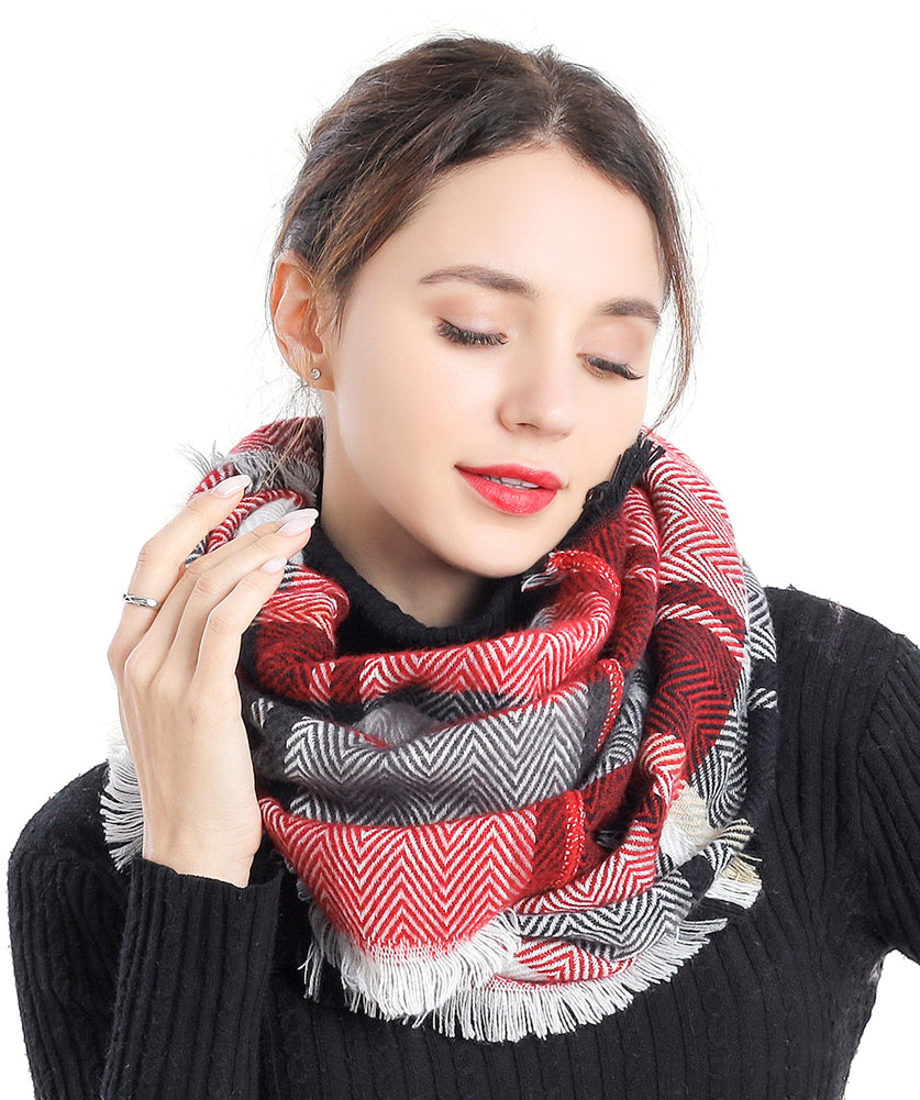 Chevron Check Scarf