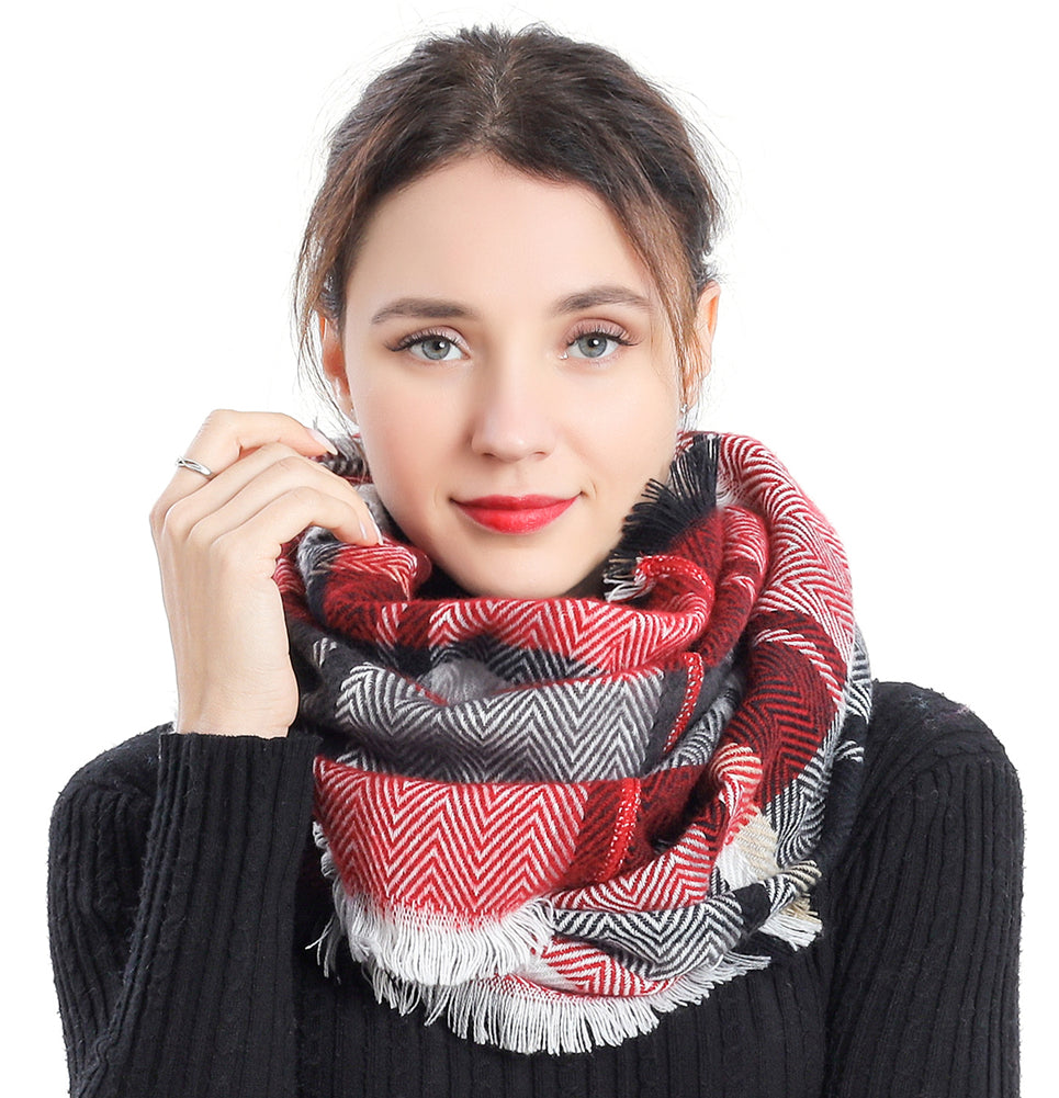 Chevron Check Scarf