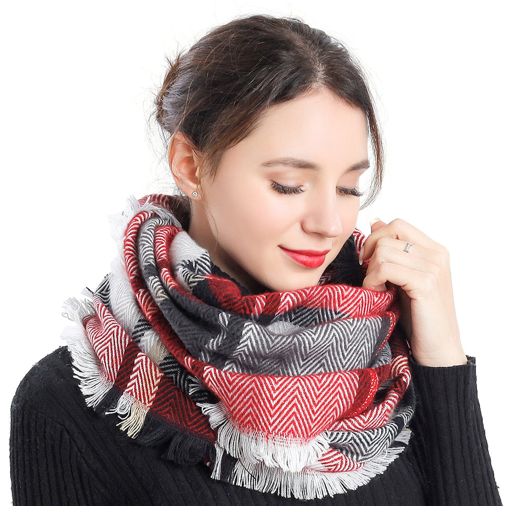Chevron Check Scarf