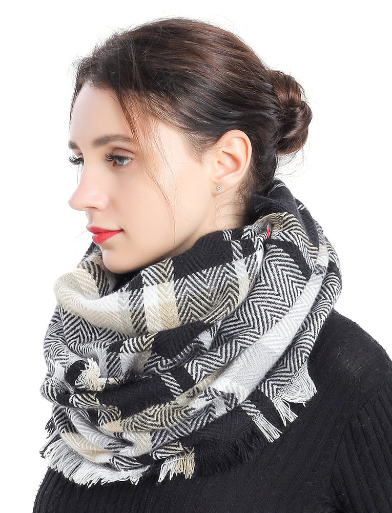 Chevron Check Scarf
