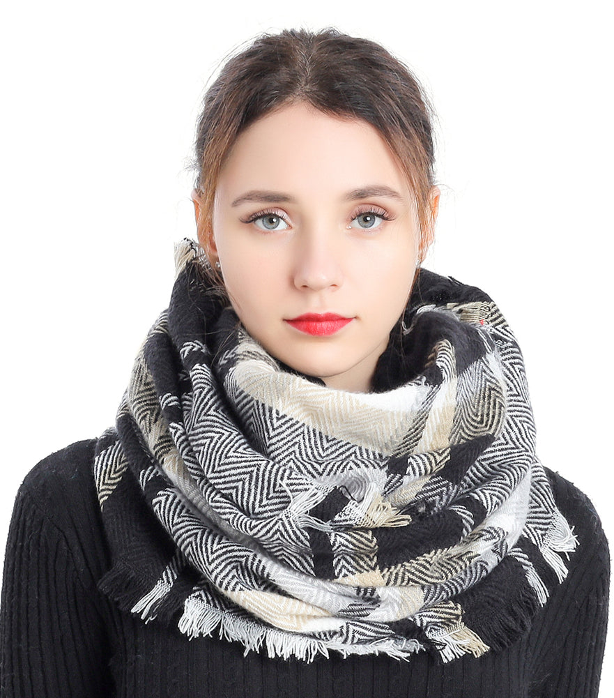 Chevron Check Scarf