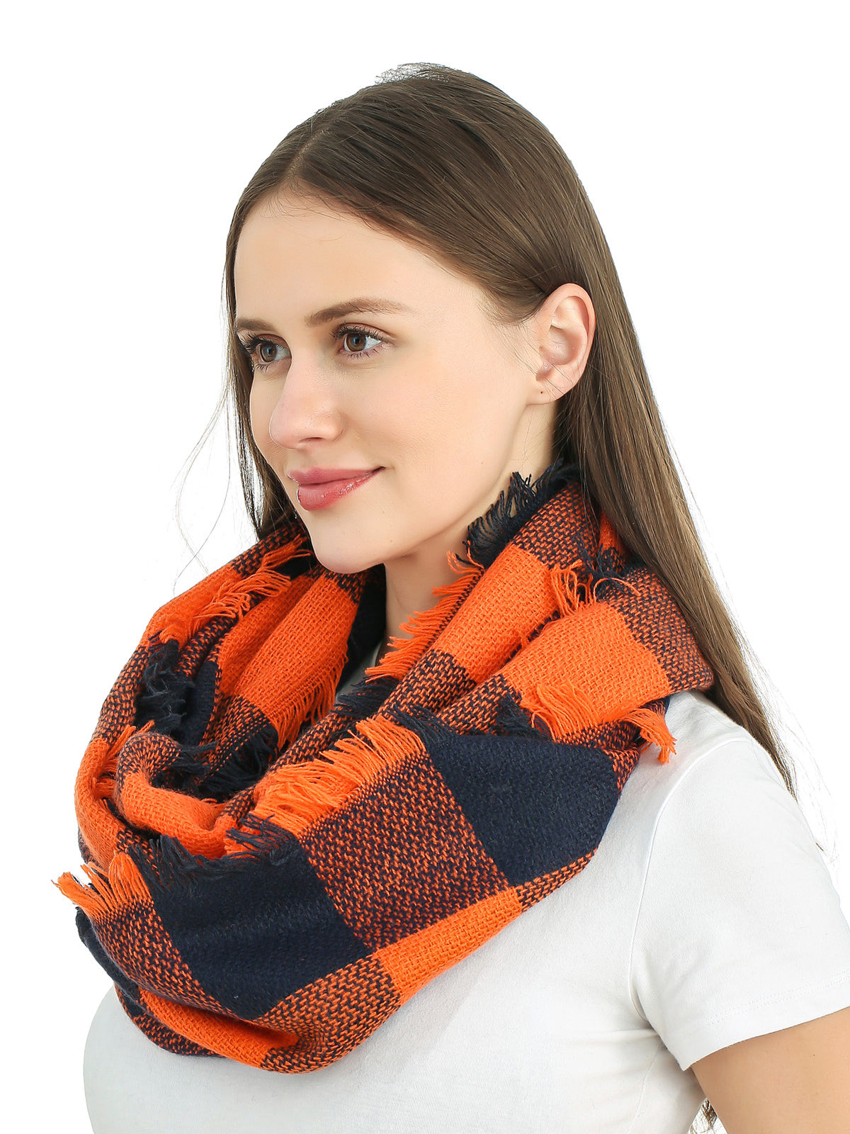 Woven Plaid Scarf