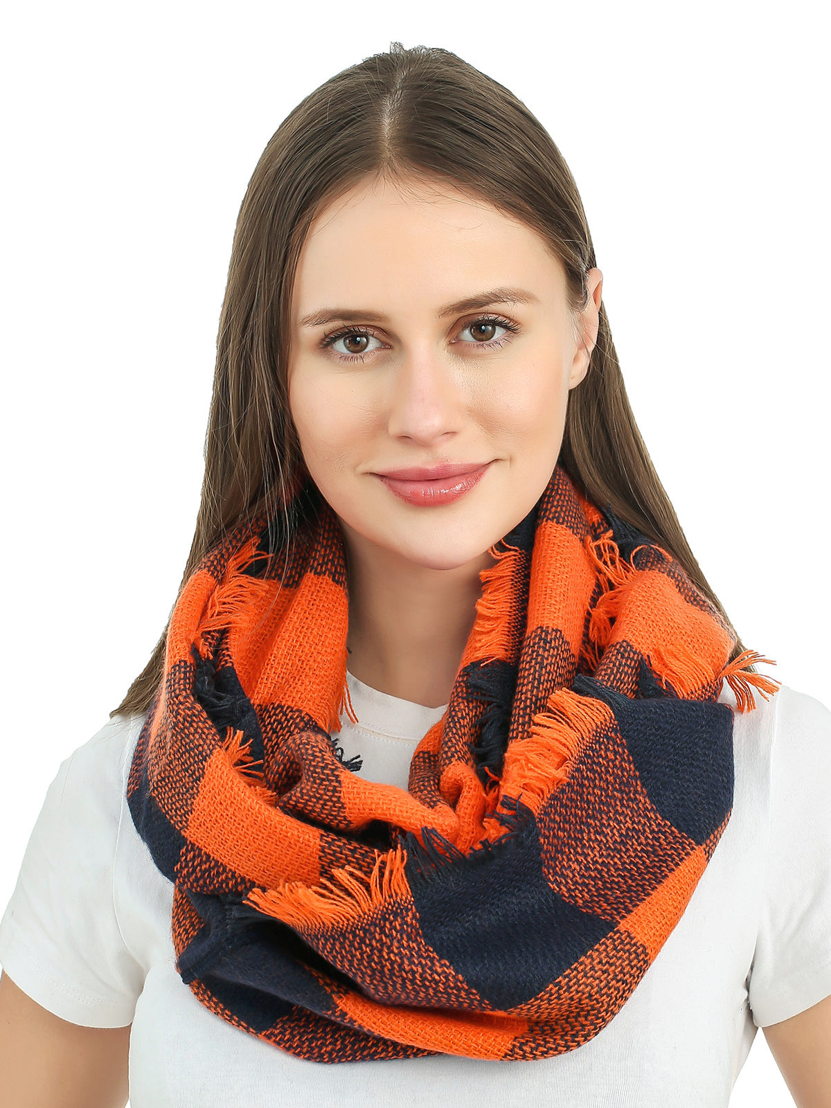 Woven Plaid Scarf