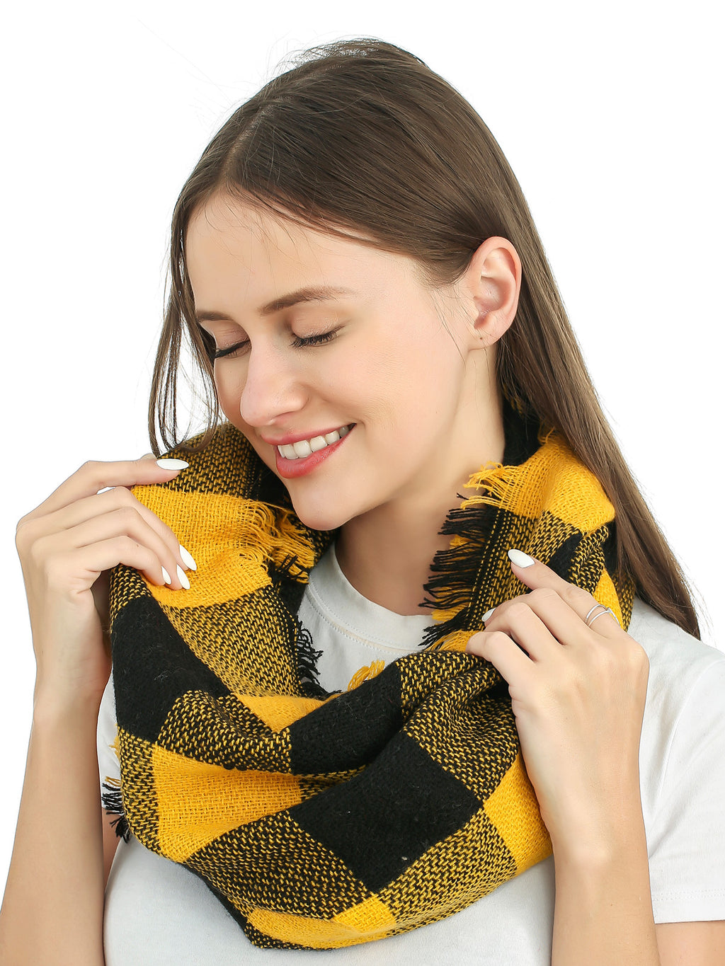 Woven Plaid Scarf