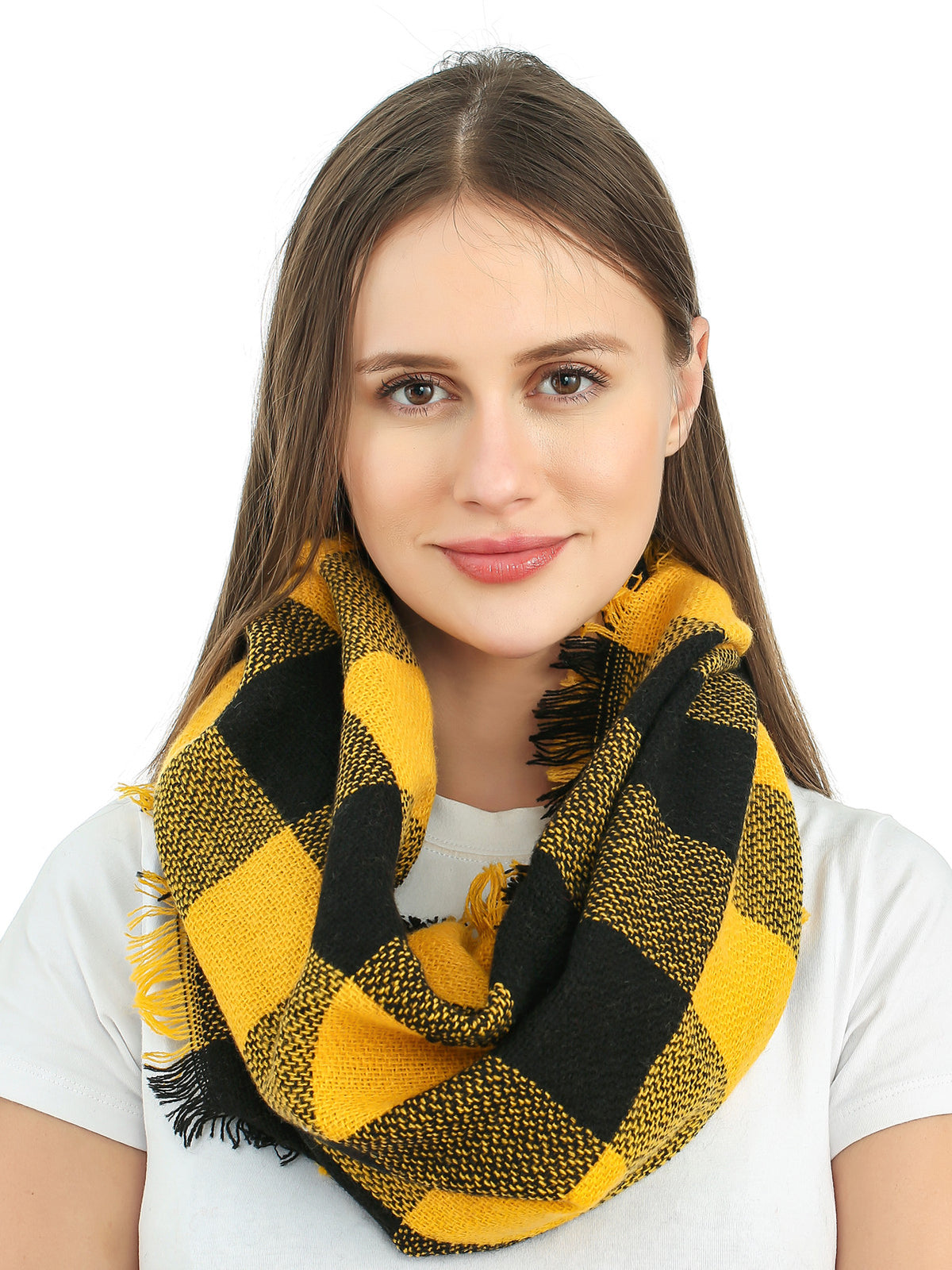 Woven Plaid Scarf