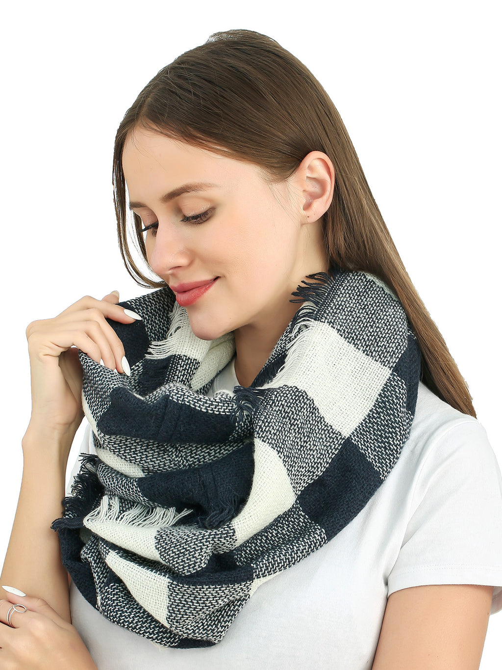 Woven Plaid Scarf