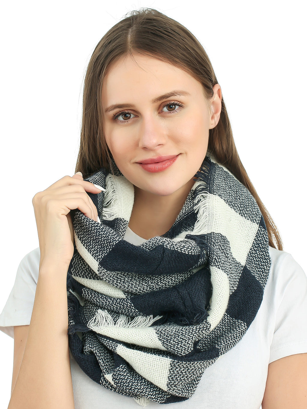 Woven Plaid Scarf