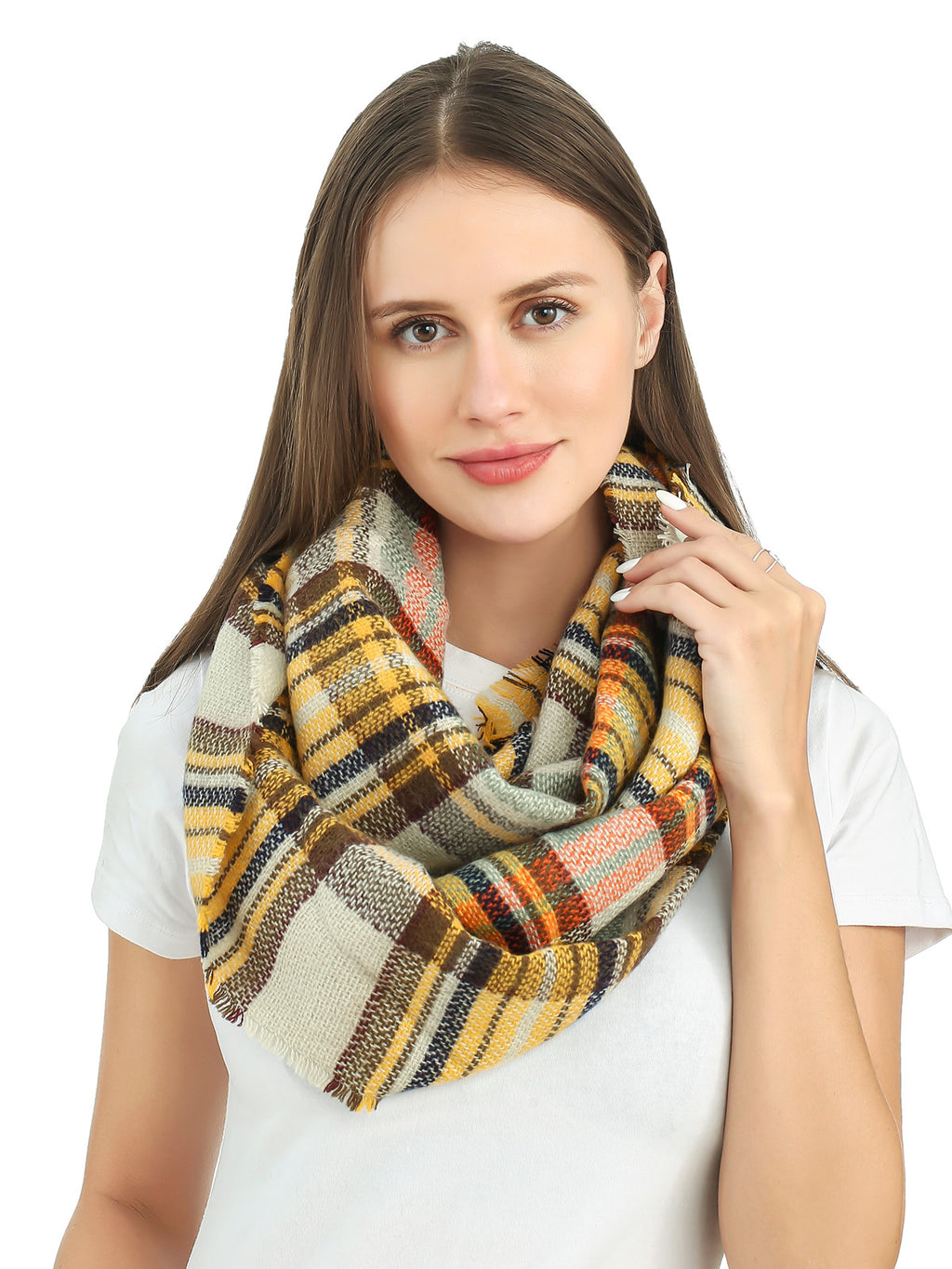 Woven Check Scarf