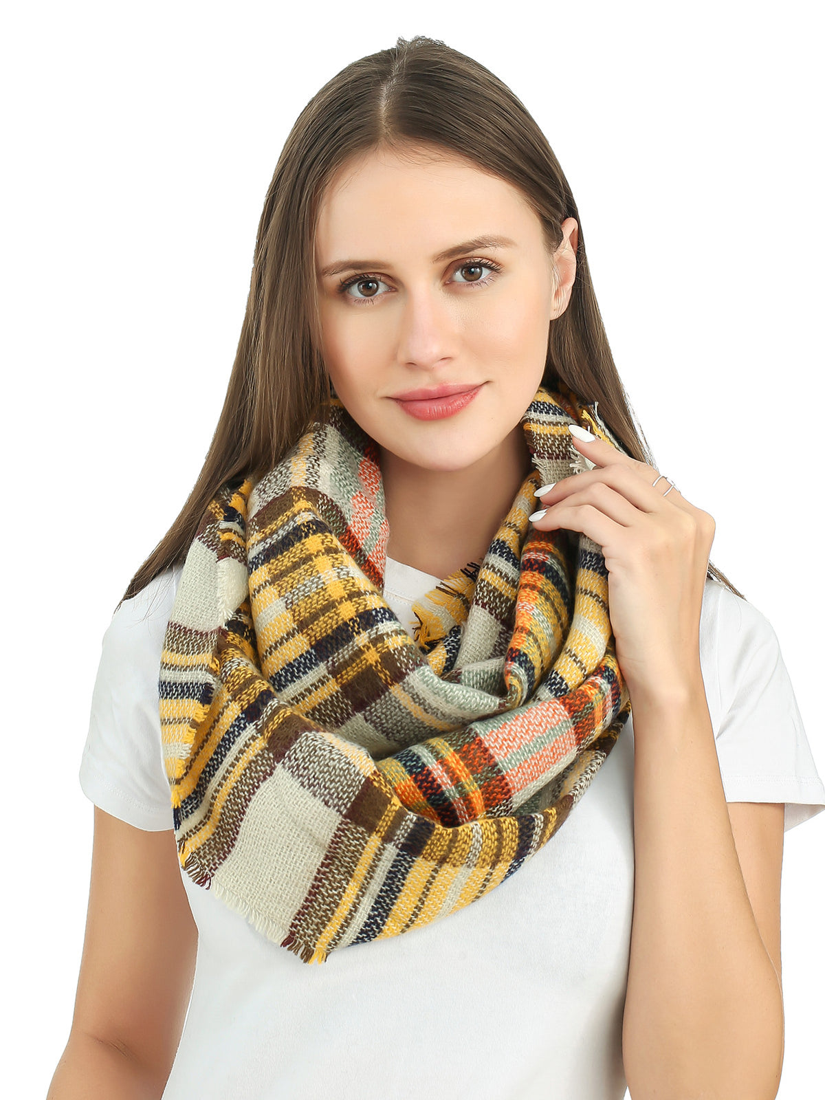 Woven Check Scarf