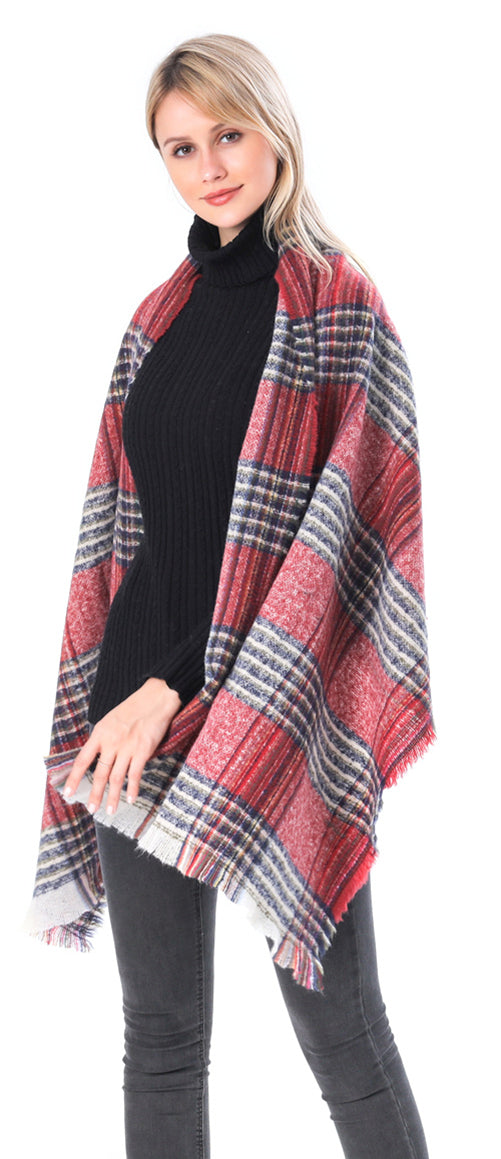 Brushed Check Scarf
