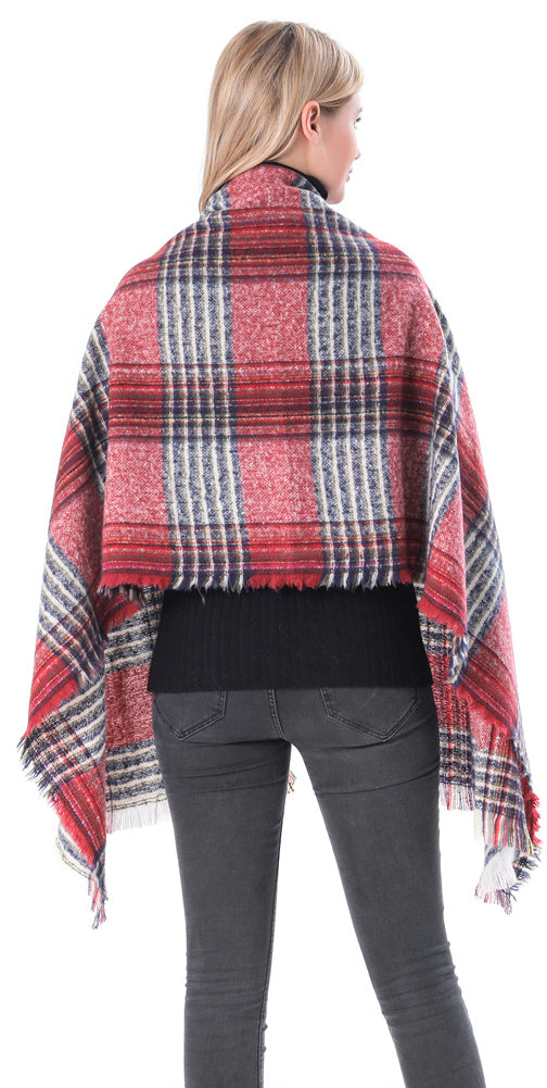 Brushed Check Scarf
