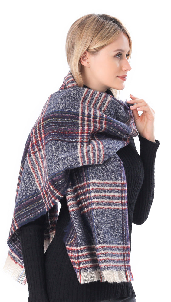Brushed Check Scarf