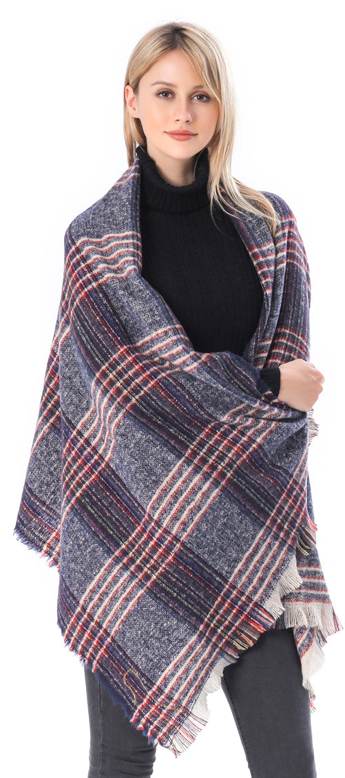 Brushed Check Scarf