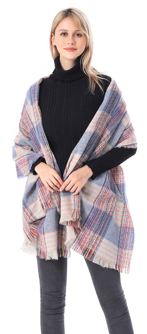 Brushed Check Scarf
