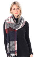 Plaid Herringbone Scarf