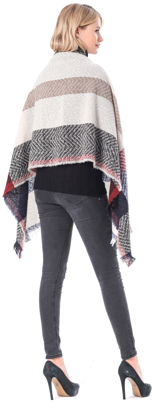 Plaid Herringbone Scarf