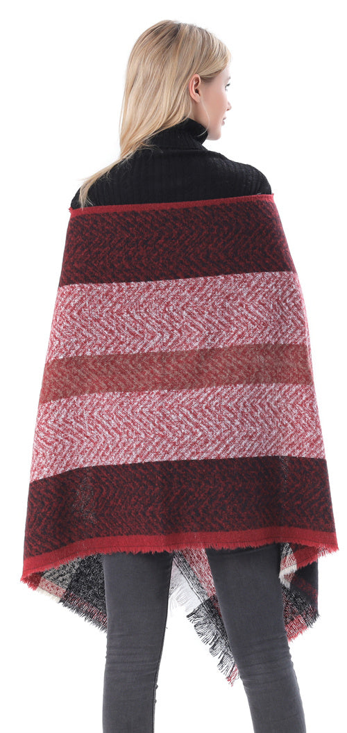 Plaid Herringbone Scarf