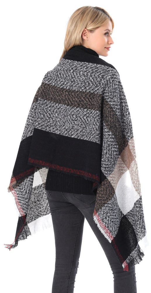 Plaid Herringbone Scarf
