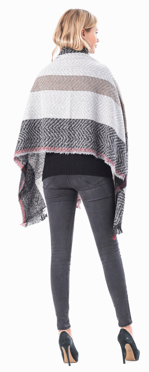 Plaid Herringbone Scarf