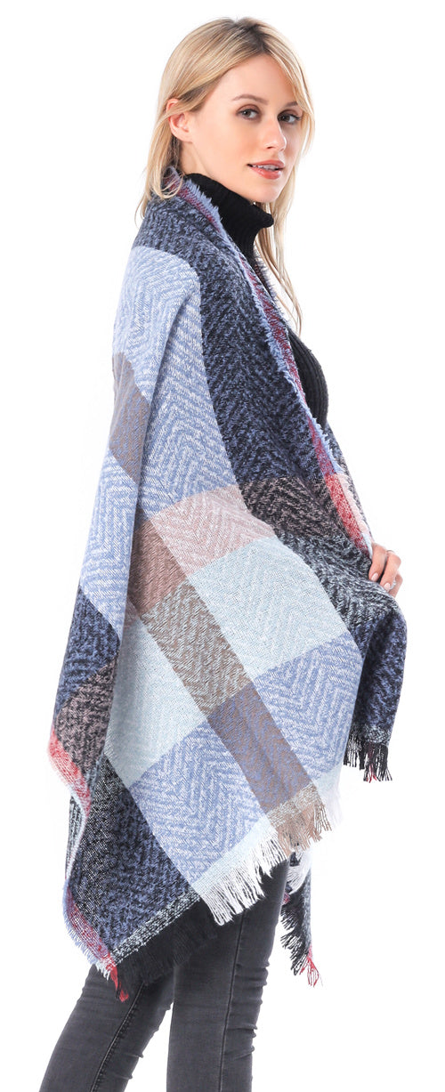 Plaid Herringbone Scarf